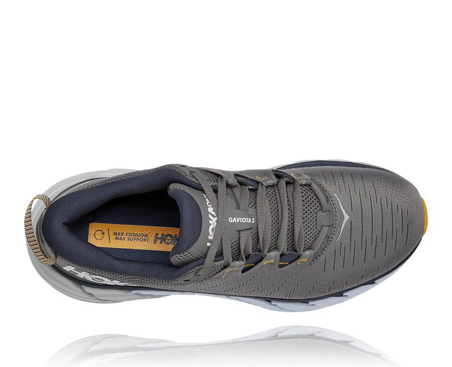 Hoka One One Gaviota 3 Löparskor Herr - Grå - UFLWR-0726